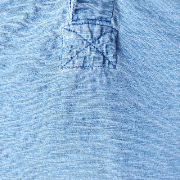 Todd Snyder Shirt Mens Medium Indigo Bleach Wash LS Rugby Shirt Sz XXL NWT - Picture 6 of 15